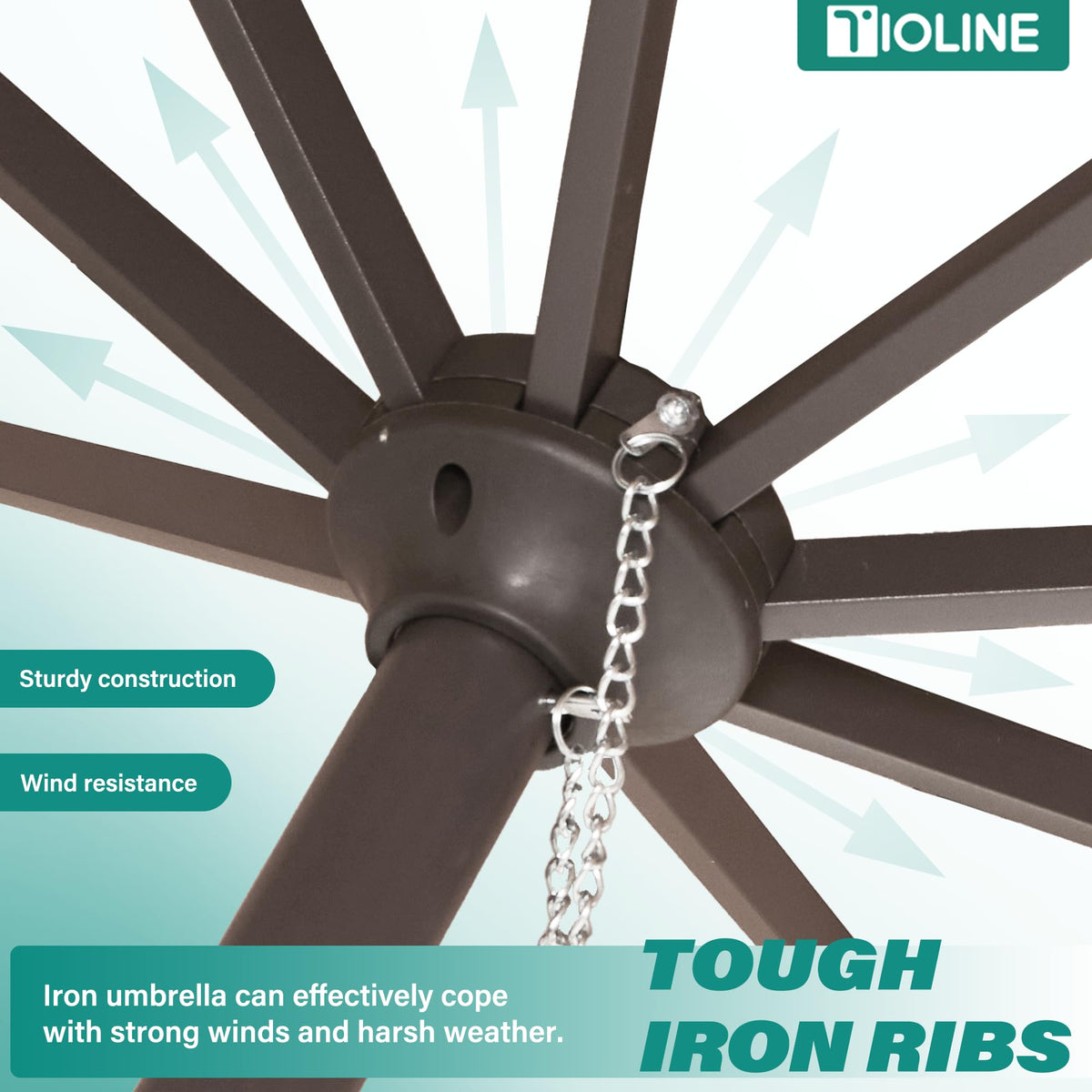 Tioline solar charging from direct sun for full charge