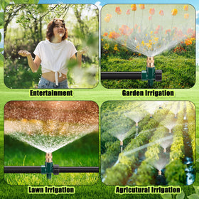 Tioncy four-pack set provides scalable irrigation for lawns, gardens, and patios.