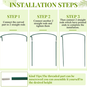 Tioncy adjustable stakes outline garden rows for flexible layouts.
