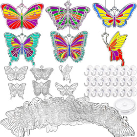 Tioncy butterfly suncatchers in six styles for vibrant window art