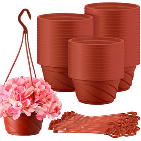 Tioncy coffee hanging planter 50-piece set for easy indoor and outdoor plant displays