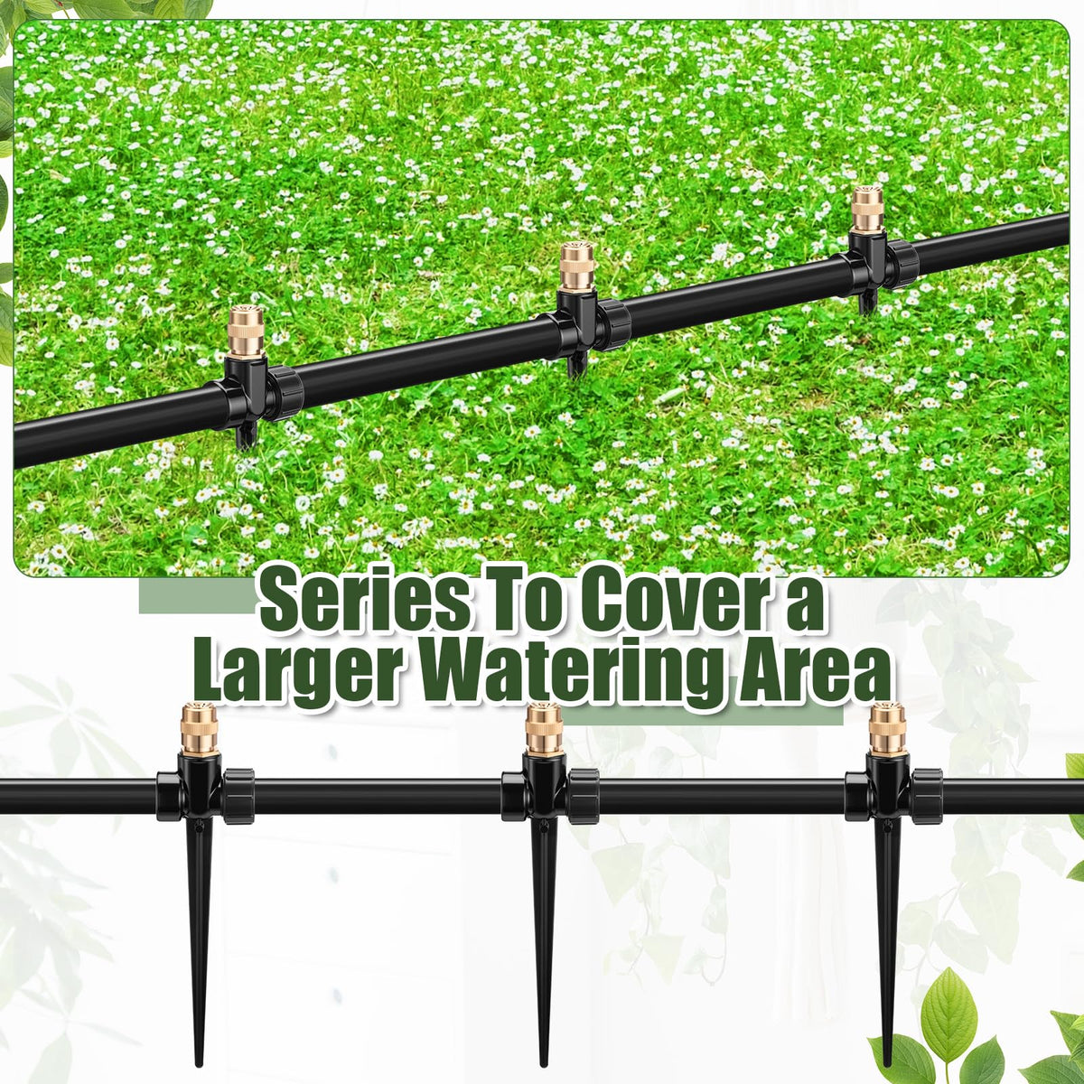Tioncy 52 ft diameter coverage suitable for lawns and gardens