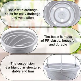 Tioncy drainage-holes promote healthy moisture balance for thriving plants.