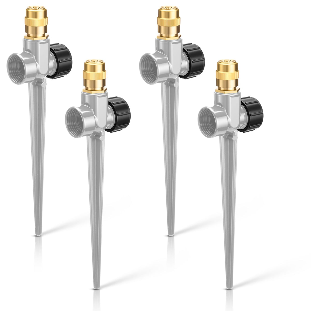 Tioncy brass-head lawn sprinkler offers durable, leak-proof irrigation.