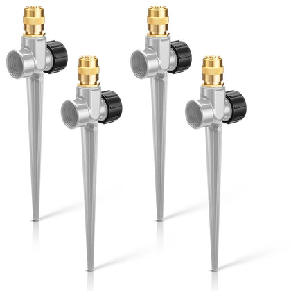Tioncy brass-head lawn sprinkler offers durable, leak-proof irrigation.