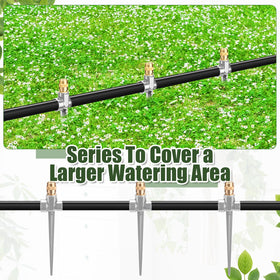 Tioncy spike-base sprinkler installs quickly into soft soil.