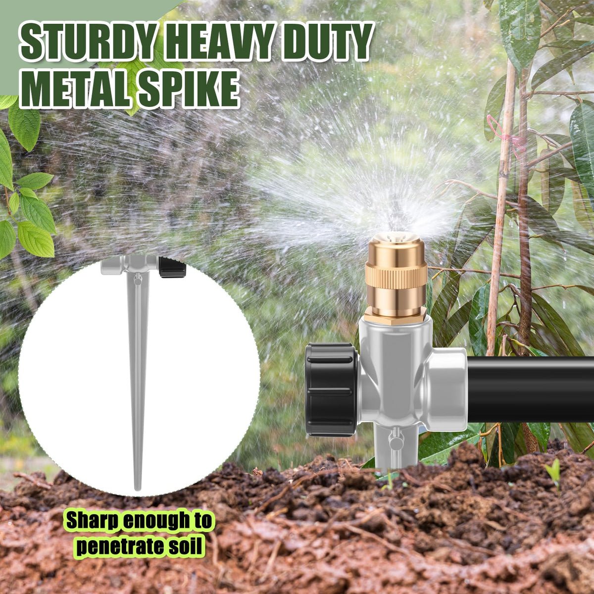 Tioncy metal connectors enable simple hose inlet and outlet setup.