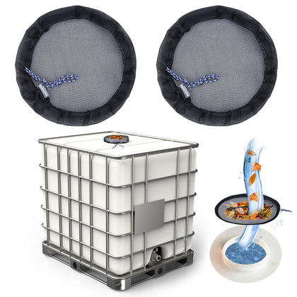 TIONLCLC IBC mesh cover for 275 gallon tote protects rainwater from debris