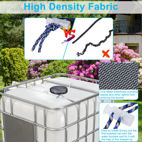 TIONLCLC mesh-filtering performance closeup demonstrates debris reduction for rainwater