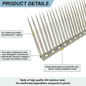 TIQUKDELY stainless steel close-up highlights weather resistance.