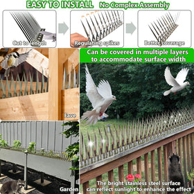 TIQUKDELY upgraded 3.5-inch spikes increase coverage and effectiveness.
