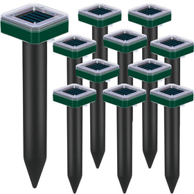 Tirgo mole repellent solar stake protecting yard from burrowing pests