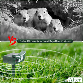 Tirgo motion-detection LED flash deters wildlife at night
