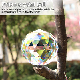 Tirifer crystal ball facets close-up showing sparkle and cuts