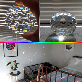 Tirifer K9 crystal detail prism highlights precise facets in daylight