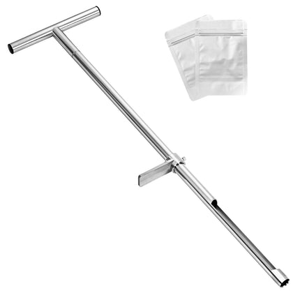 TIRYIUOU soil sample probe 36inch-core: easy core extraction for soil tests
