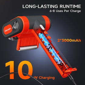 TISHI HERY bristle-locking system prevents shedding during scrubbing.