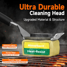 TISHI HERY replaceable head offers long-lasting grilling convenience.