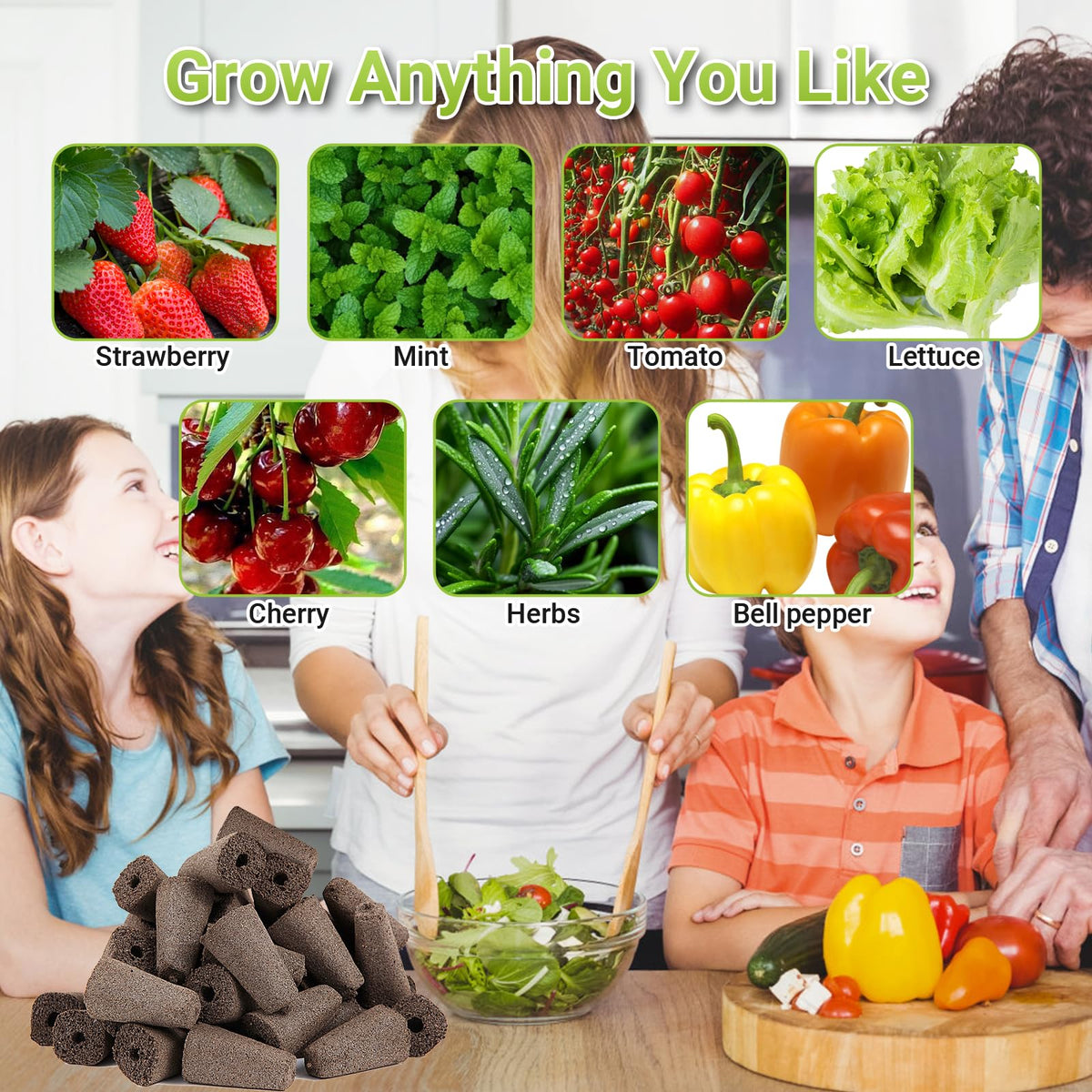 TISOHUGO grow anything with seed pods suitable for herbs and vegetables