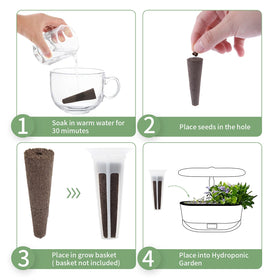 TISOHUGO hole design seed sponges keep seeds secure during setup