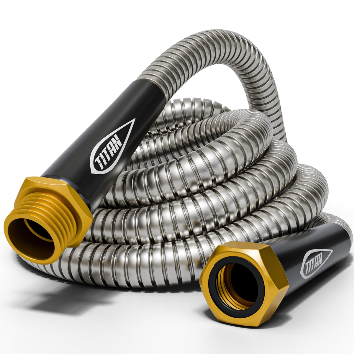Titan Garden Hose 200FT in action delivering reliable cleaning and watering