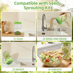 Titani-X resealable bag preserves freshness between batches.
