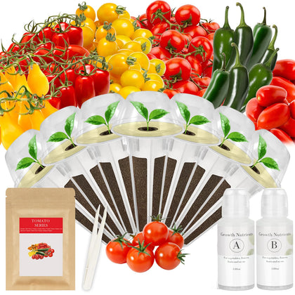TitaniX heirloom seed pod kit with six tomato varieties for indoor garden success.