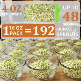 TitaniX sprouting jar setup showing fast 3 to 7 day harvest.