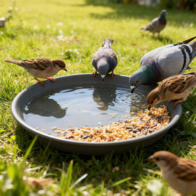 TITE stackable plant saucers for easy storage when not in use