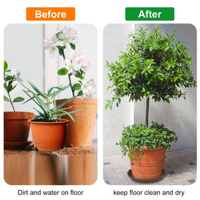 TITE Plant Saucer features sturdy design for heavier planters.
