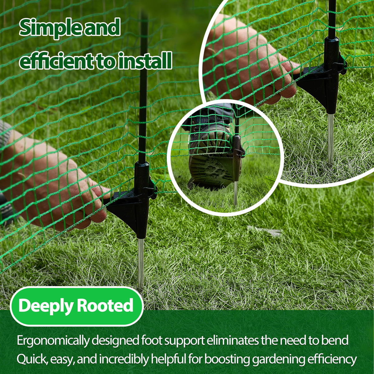 TITECK multi-use safety fence adapts to snow, pool, and garden needs.