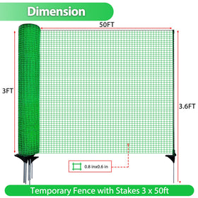TITECK step-in posts provide sturdy anchoring for flexible barriers.