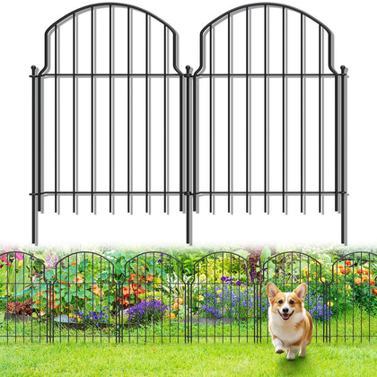 Tivray 19Pcs decorative garden fence arch border protecting flower beds.