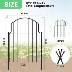 Tivray arched metal border panel enhances garden aesthetics while defining boundaries.