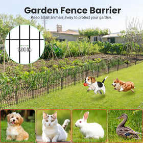 Tivray pet enclosure garden fence keeps dogs and rabbits contained outdoors