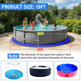 TIXANF 12x12 mesh anti-puncture design guards the pool surface.