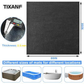 TIXANF hot tub mat water absorption layer keeps the area dry.