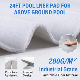 TIXANF seamless double-density pad side view for soft underfoot and light-blocking.
