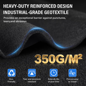 TIXANF seamless soft pool pad during installation for a smooth surface.