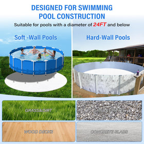 TIXANF universal surface compatibility pad suited for varied pool surroundings.