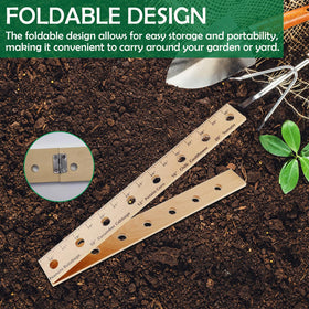 Tizee wooden plant ruler construction highlights durable natural materials