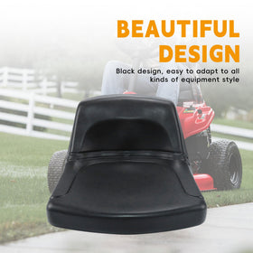 TJHSM lawn mower seat black cushion detail emphasizes high-density foam for firm support.