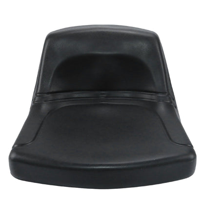 TJHSM lawn mower seat black front view offers comfortable replacement during long mowing sessions.