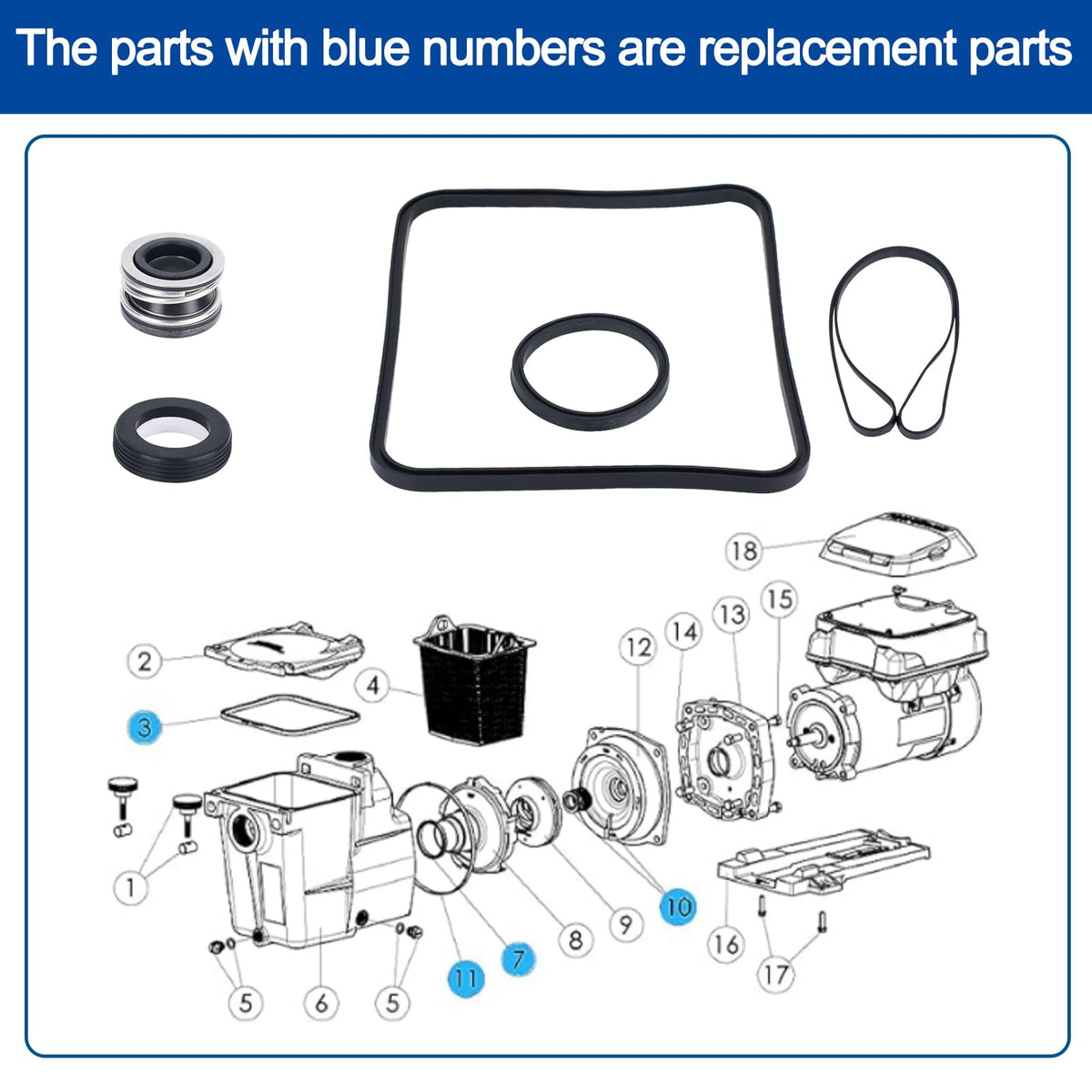 TJUNSENHARSH Go Kit 3 parts overview helps quick identification