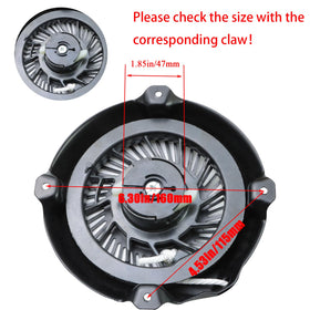 TKCBCD pull start assembly, side view showing compact install-friendly profile