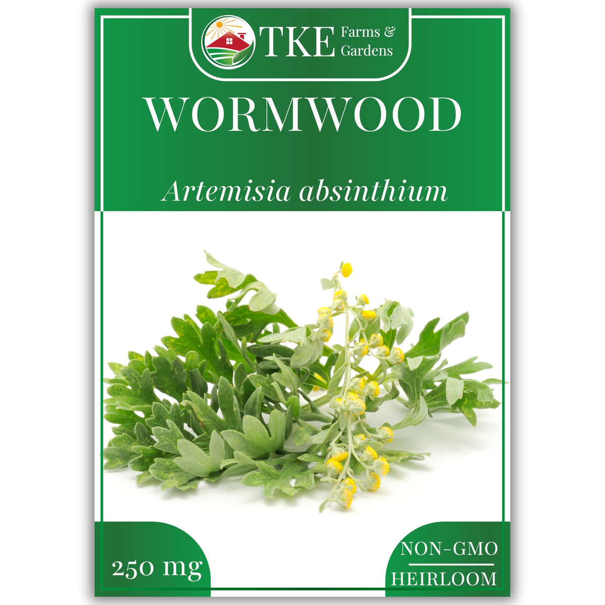 TKE Farms Wormwood seed packet ready for sowing and reliable start.