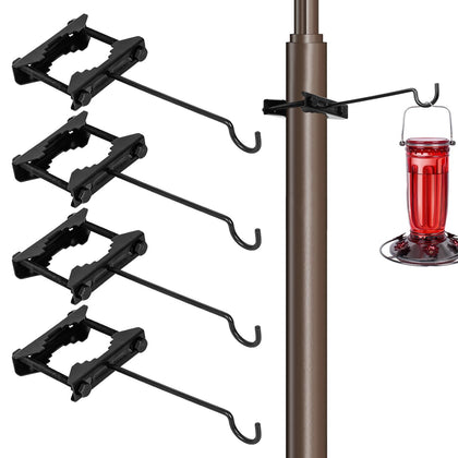 TKGKHK bird feeder hanger on pole for flexible deck mounting and bird viewing