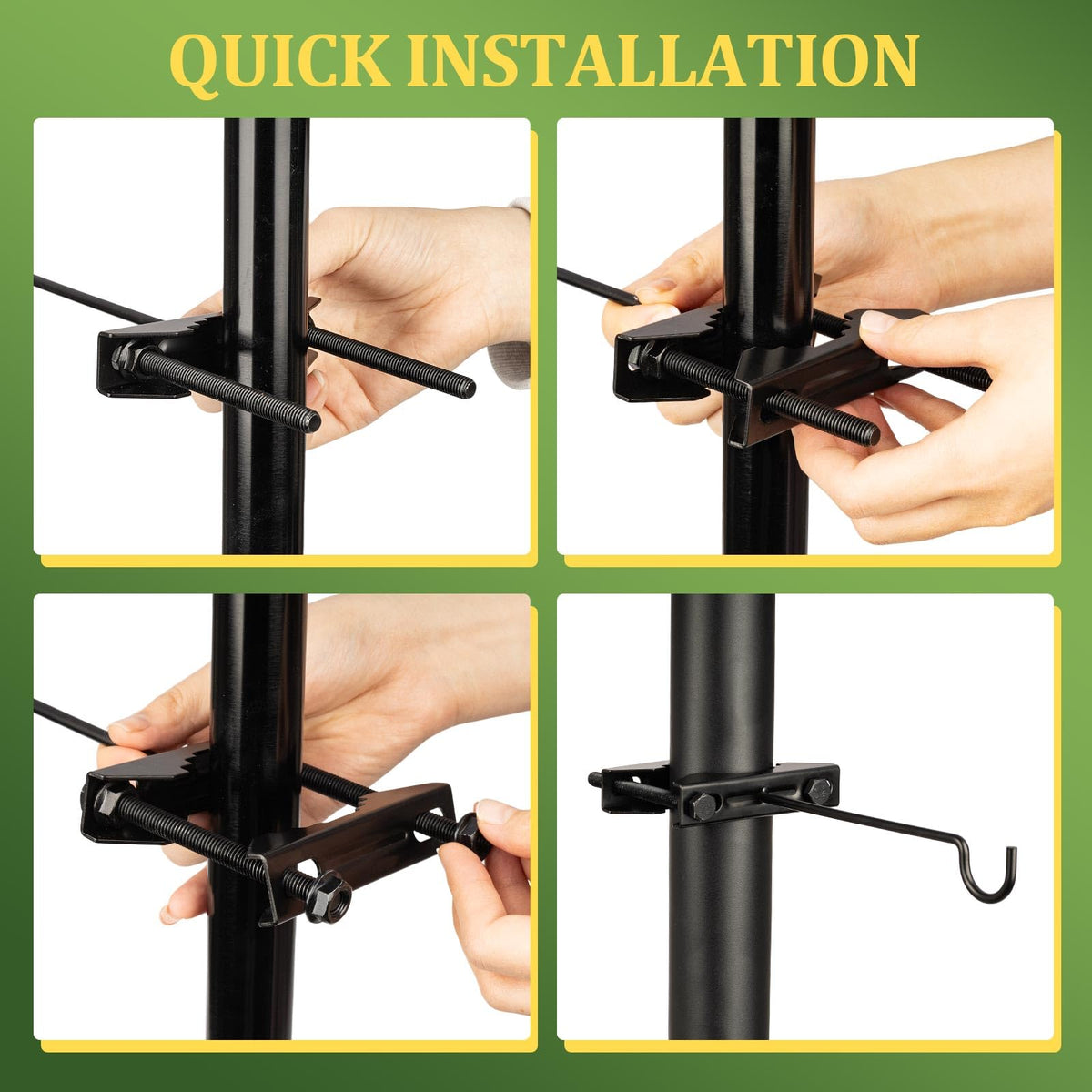 TKGKHK decorative outdoor hook for garden decor and bird stations