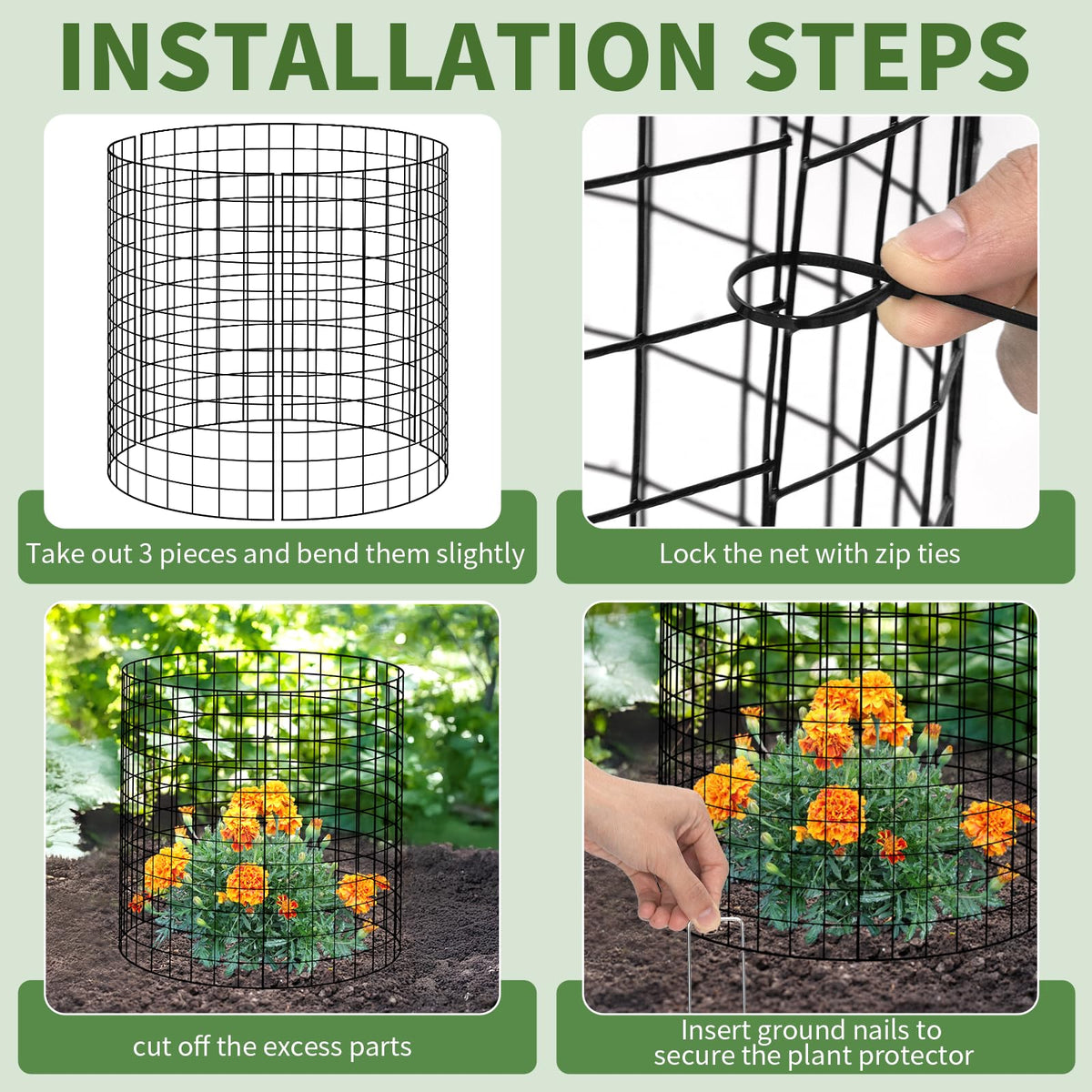 Tldcdte vinyl-coated metal mesh with rust resistance for garden use.