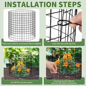 Tldcdte vinyl-coated metal mesh with rust resistance for garden use.